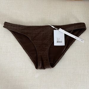 Form and Fold Espresso brown The Staple Bikini Bottom UK 8 US4